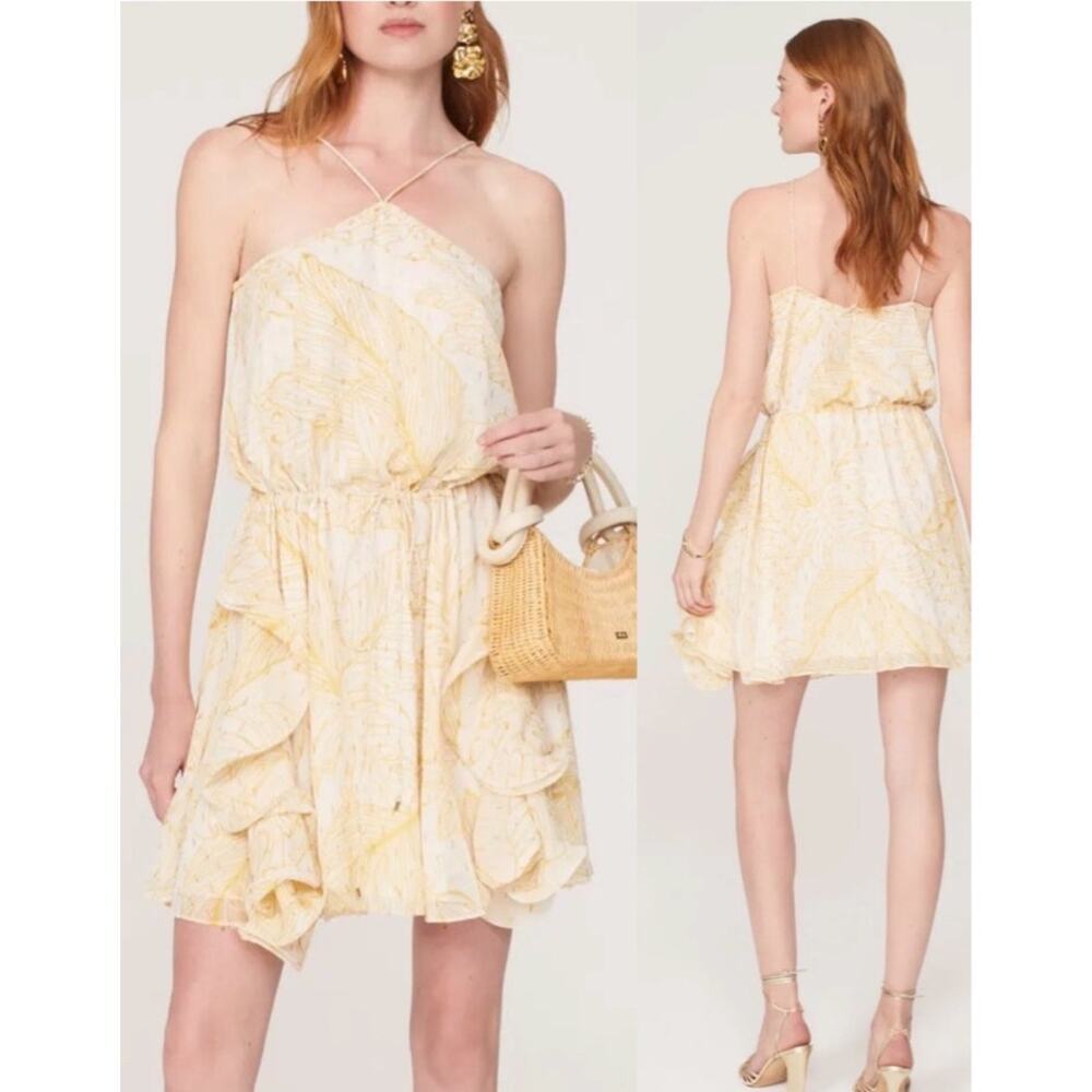 Alexis Asia Halter Neck Mini Dress Size Medium